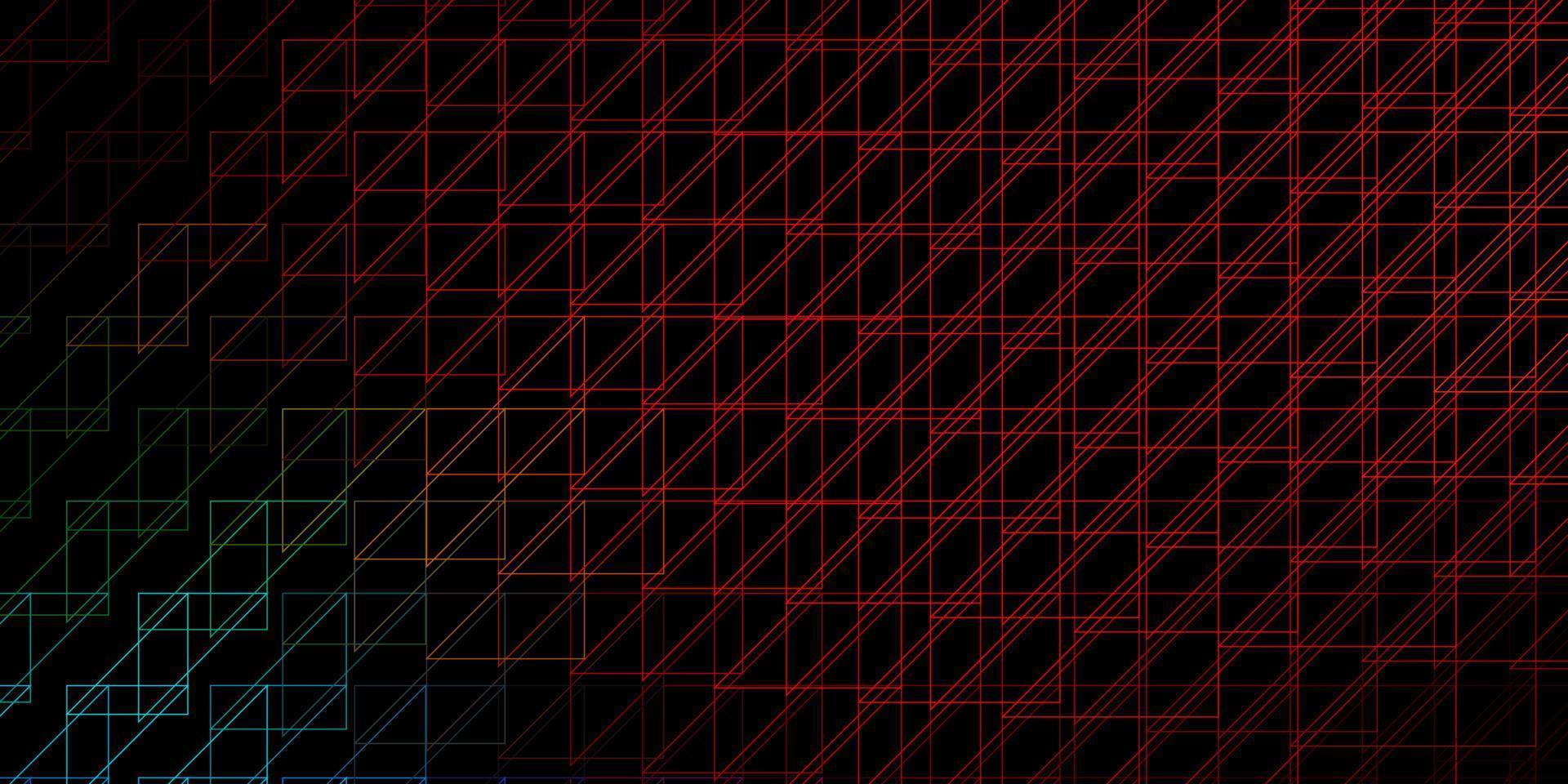 disposition de vecteur multicolore sombre avec des lignes.