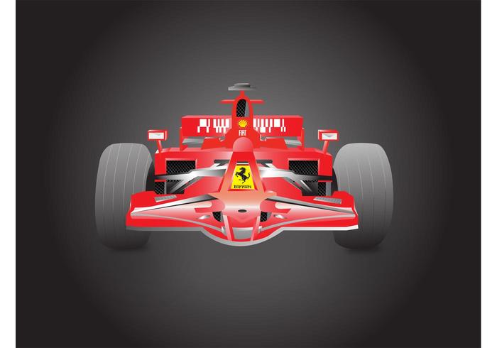 Formule 1 Ferrari vecteur