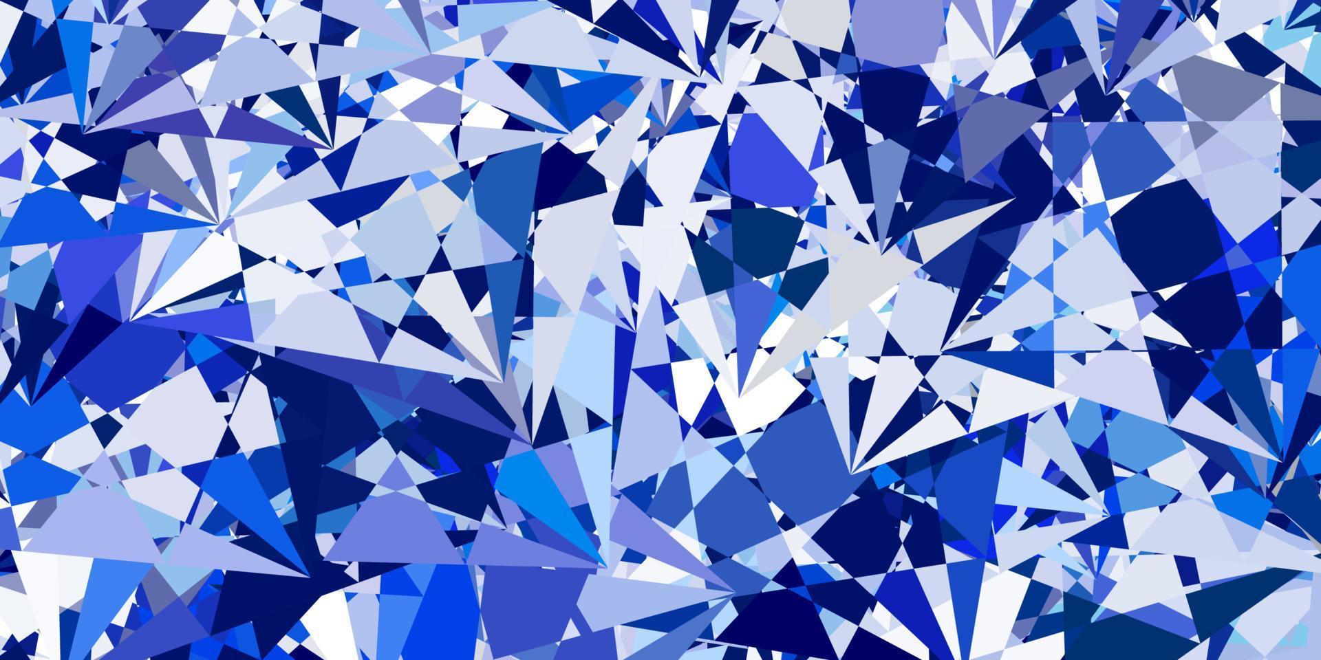 mise en page de vecteur rose clair, bleu avec des formes triangulaires.