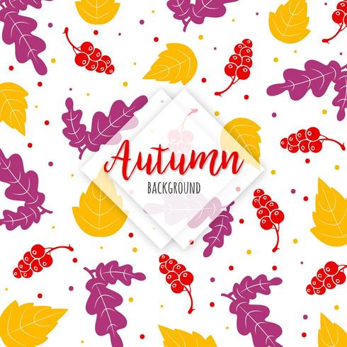 Motif feuilles d&#39;automne vecteur