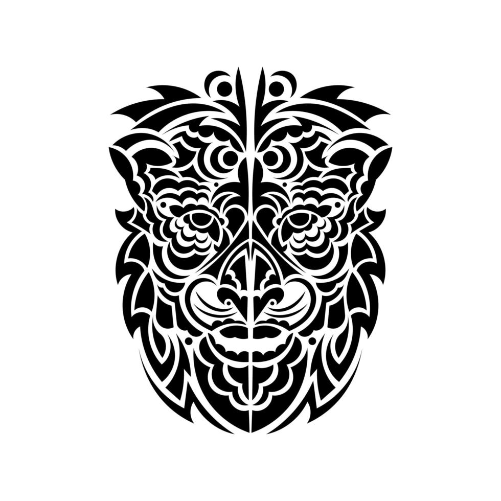 s'inspirant de l'art tribal, voici une version du puissant lion. vecteur