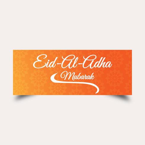 Modèle de couverture festive Eid-Al-Adha vecteur