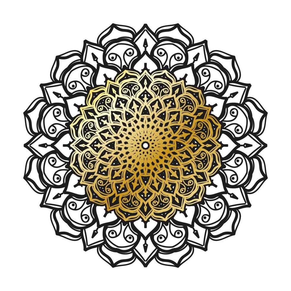 vecteur rond cercle abstrait. style mandala de luxe.