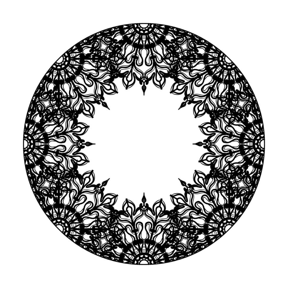 vecteur rond cercle abstrait. style mandala.