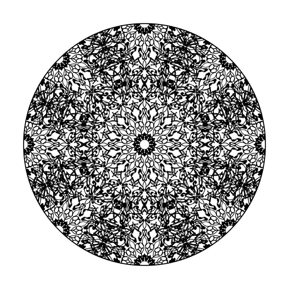 vecteur rond cercle abstrait. style mandala.