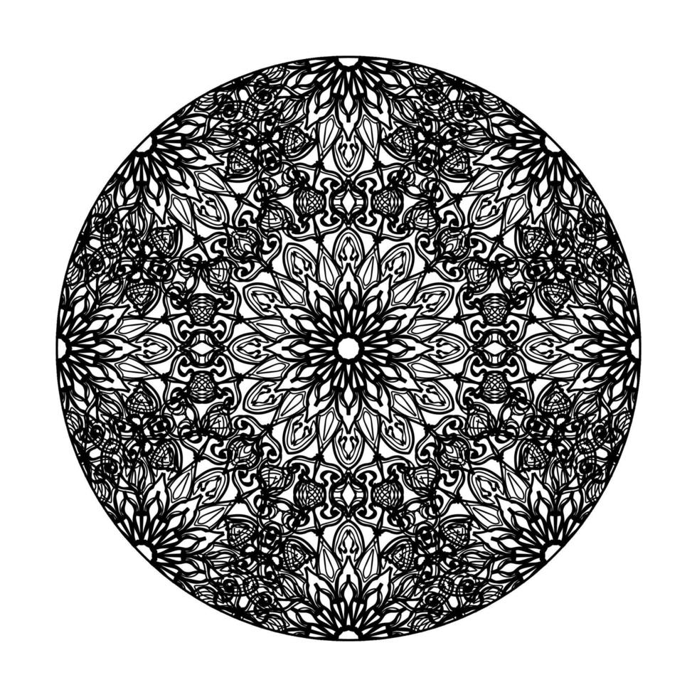 vecteur rond cercle abstrait. style mandala.