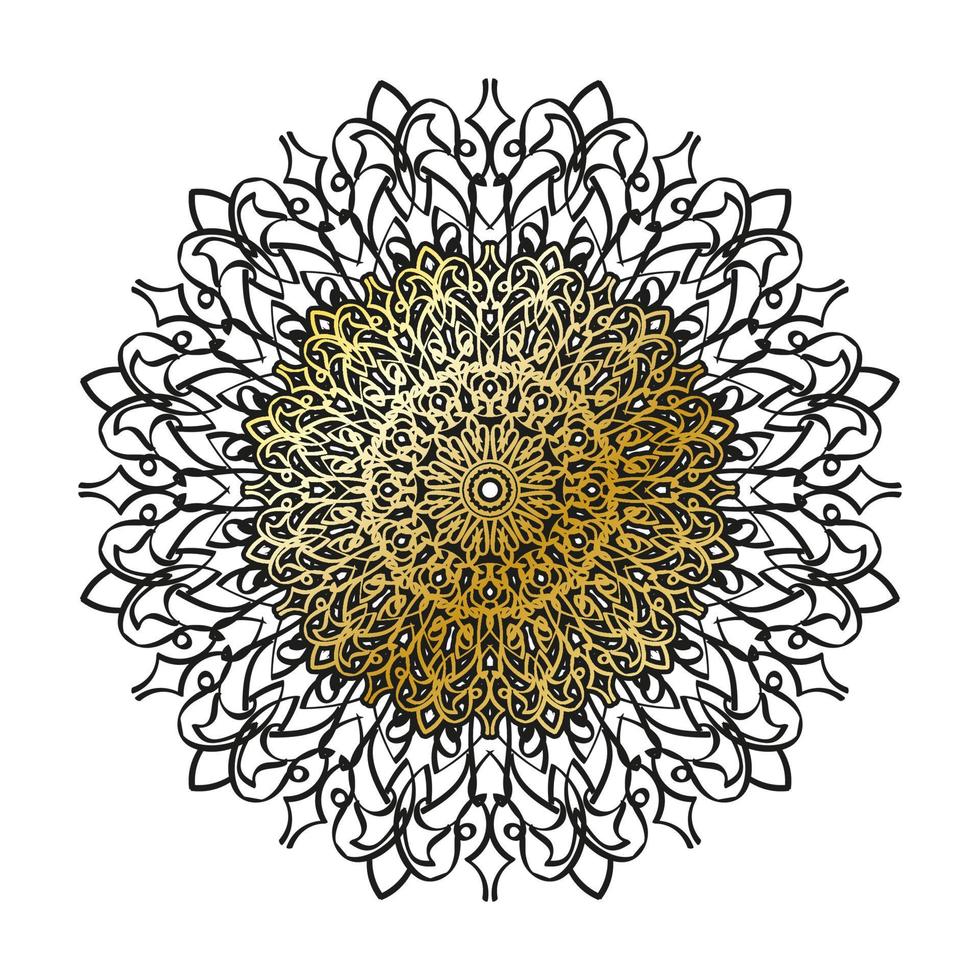 vecteur rond cercle abstrait. style mandala de luxe.