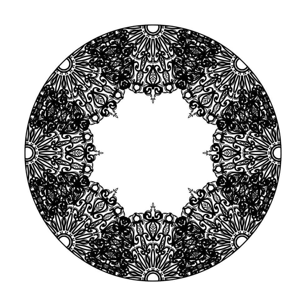 vecteur rond cercle abstrait. style mandala.