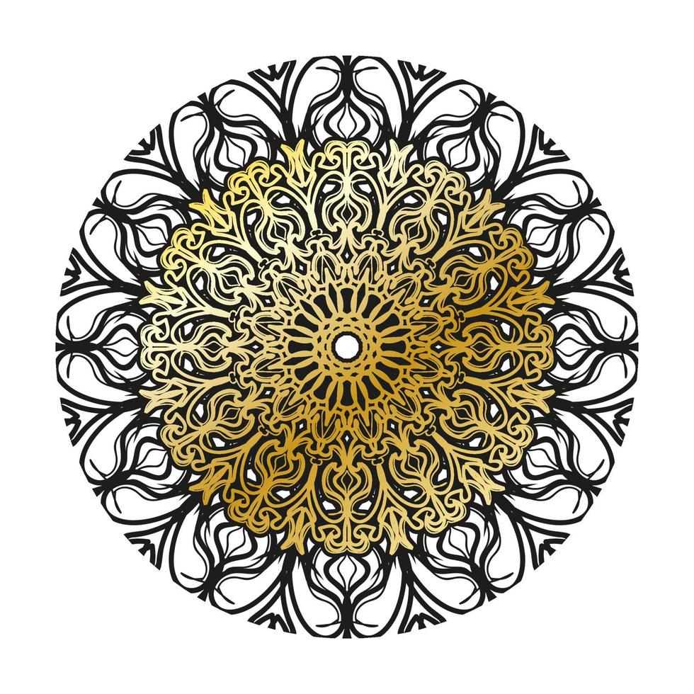 vecteur rond cercle abstrait. style mandala de luxe.