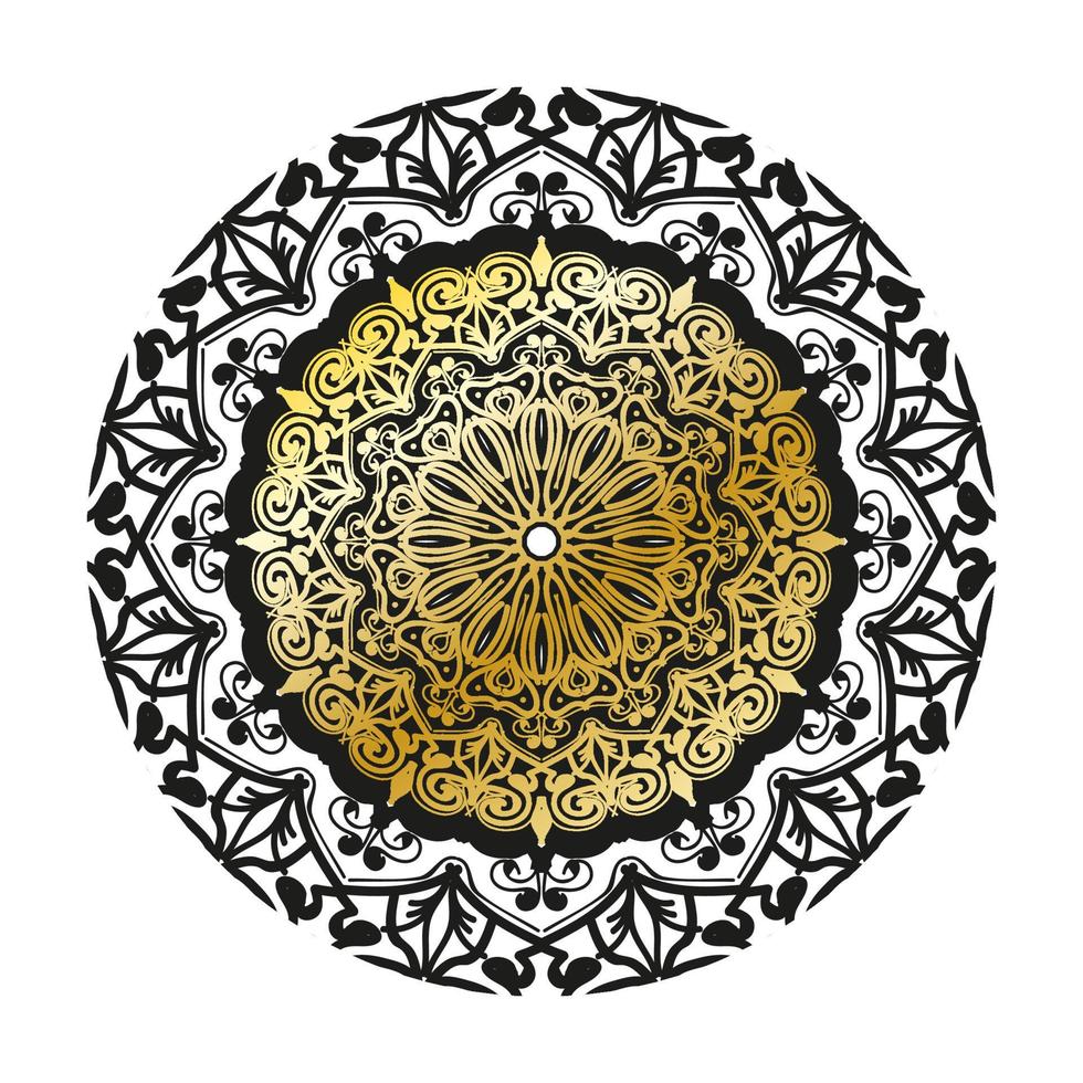 vecteur rond cercle abstrait. style mandala de luxe.