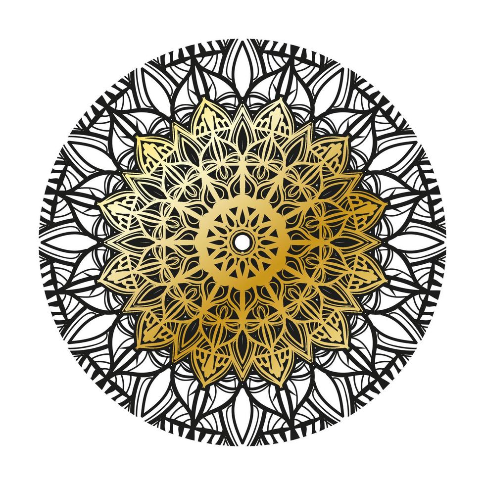 vecteur rond cercle abstrait. style mandala de luxe.