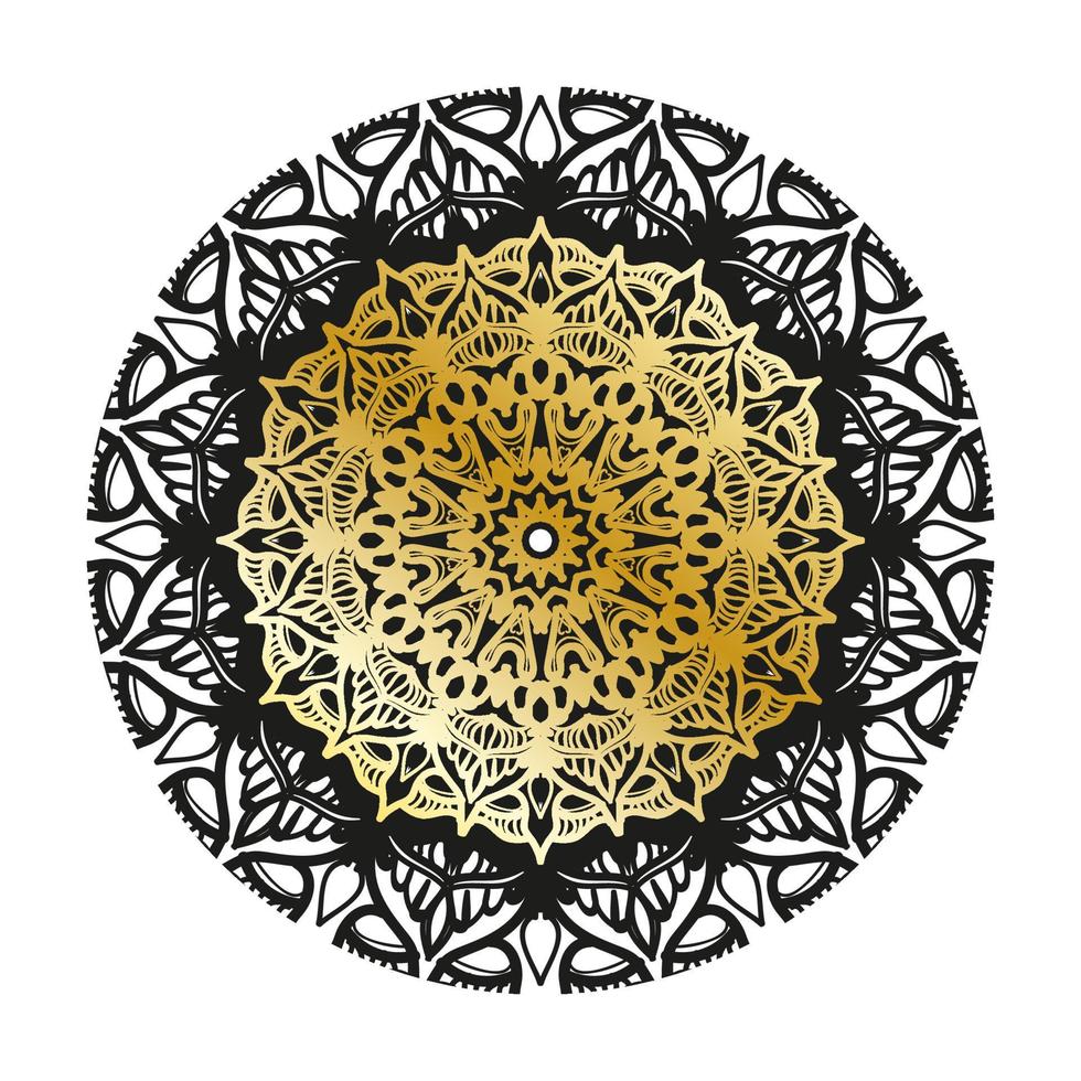 vecteur rond cercle abstrait. style mandala de luxe.