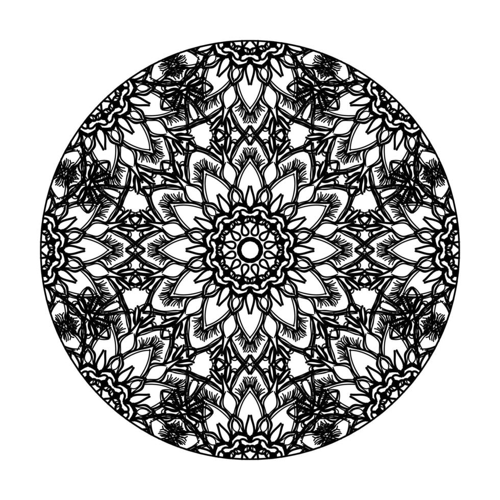 vecteur rond cercle abstrait. style mandala.