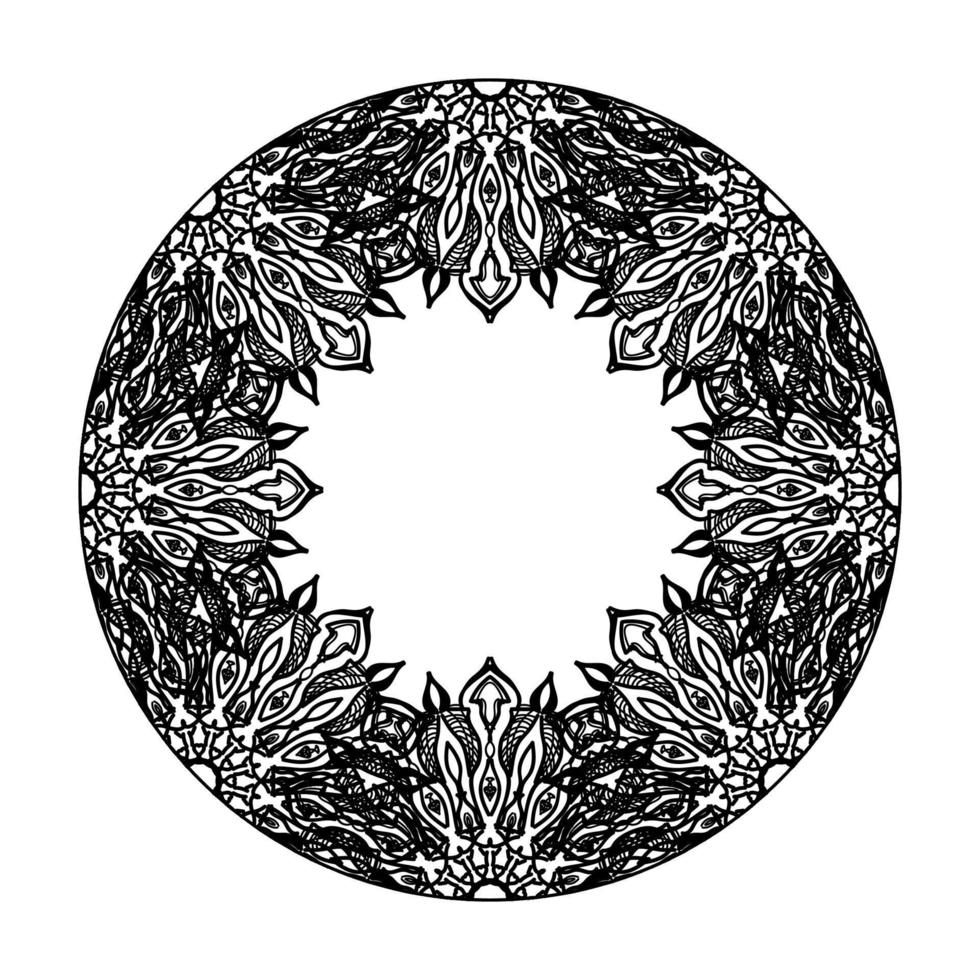 vecteur rond cercle abstrait. style mandala.