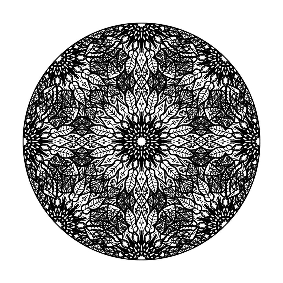 vecteur rond cercle abstrait. style mandala.