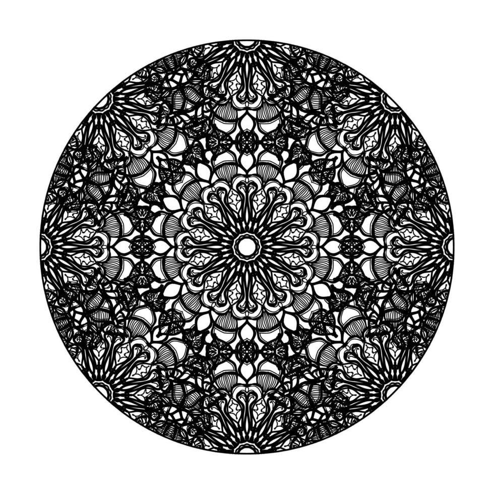 vecteur rond cercle abstrait. style mandala.