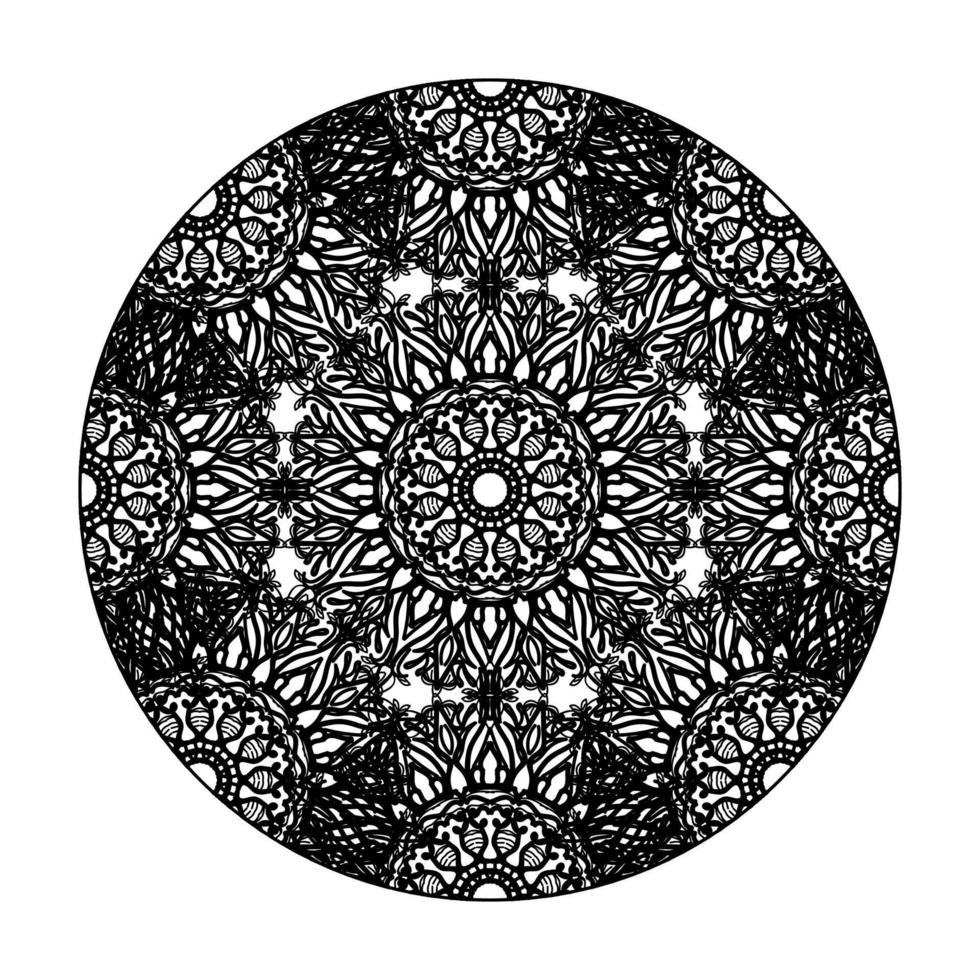 vecteur rond cercle abstrait. style mandala.