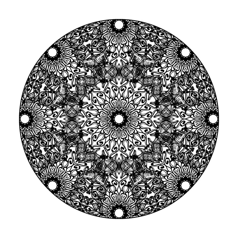 vecteur rond cercle abstrait. style mandala.