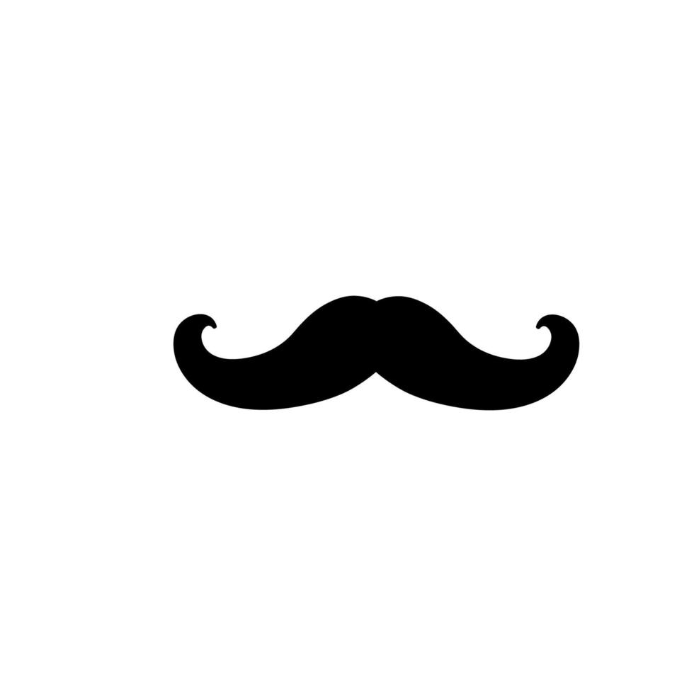 doodle moustache icône illustration vectorielle collection vecteur