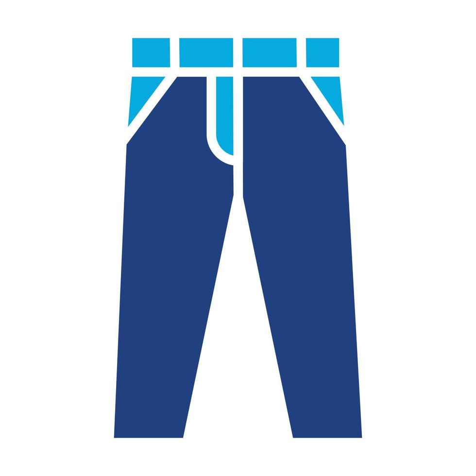 icône de glyphe de pantalon vecteur