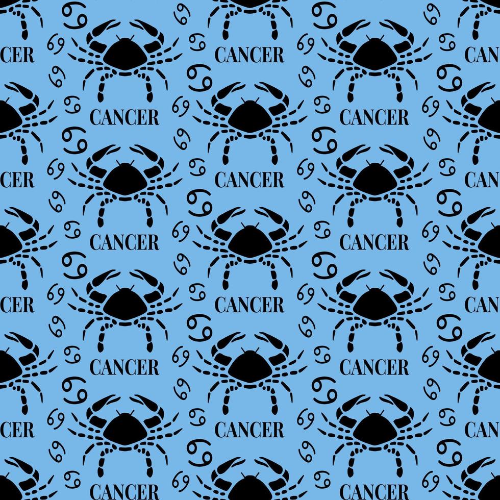 modèle sans couture de cancer parfait pour le fond ou le papier peint vecteur