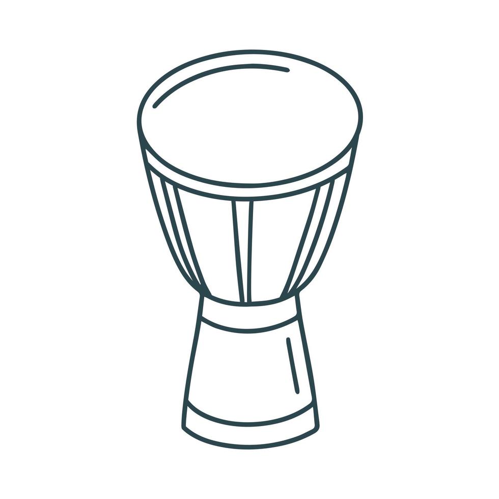 illustration vectorielle de tambour d'instrument de musique à percussion vecteur