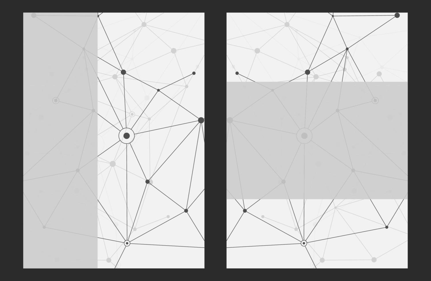 fond de ligne de plexus minimal blanc pour la présentation des données. conception de flyers techniques vecteur