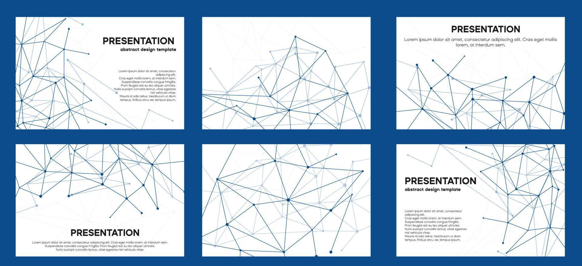 fond minimal blanc et bleu. conception de ligne plexus pour brochure ou livre de marque numérique vecteur