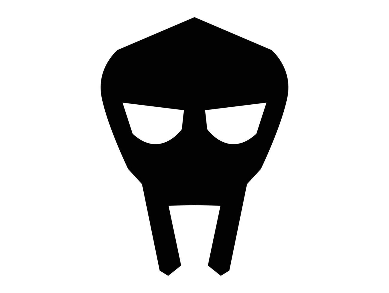 gladiateur romain masque symbole logo vecteur