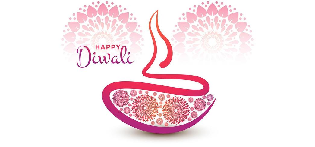Fond de vacances festival de Diwali vecteur