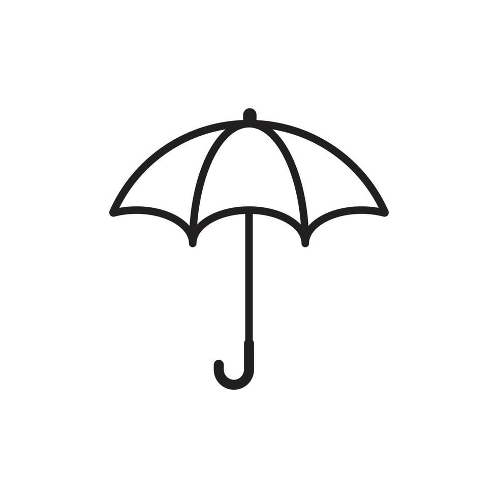 vecteur de logo parapluie