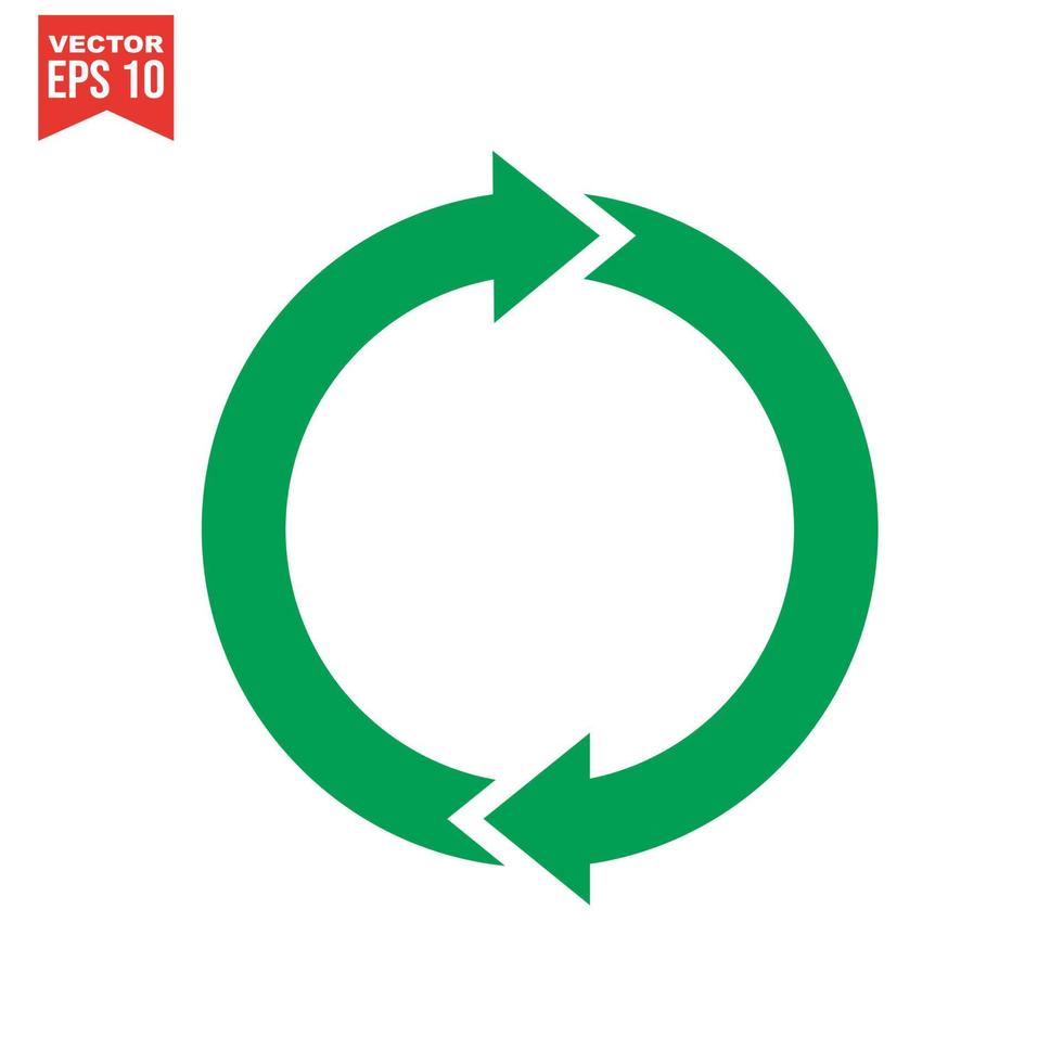 icône de recyclage symbole de recyclage. illustration vectorielle. isolé sur fond blanc. vecteur