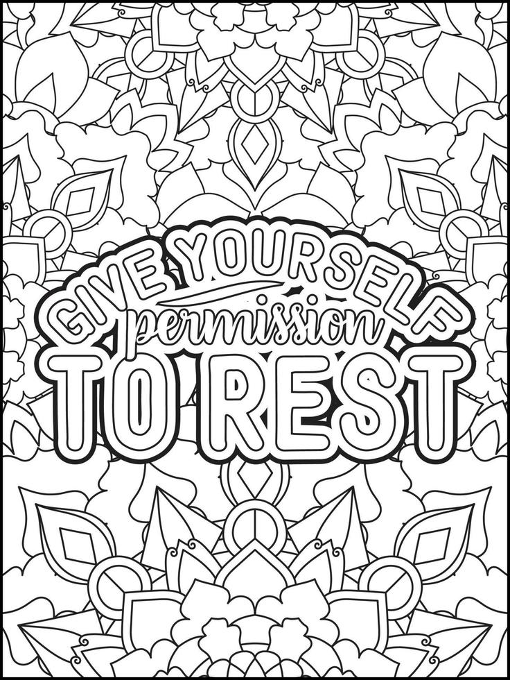 page de coloriage de citations de motivation. page de coloriage de citations inspirantes. page de coloriage des citations affirmatives. page de coloriage de citations positives. ondes positives. page de coloriage de gros mots. typographie motivationnelle. vecteur