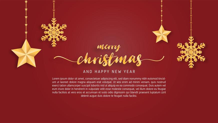 Carte de joyeux Noël en papier coupé style fond vecteur