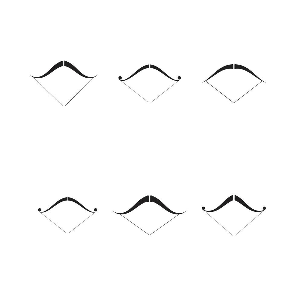 ensemble de flèche tir à l'arc icône vector illustration logo modèle
