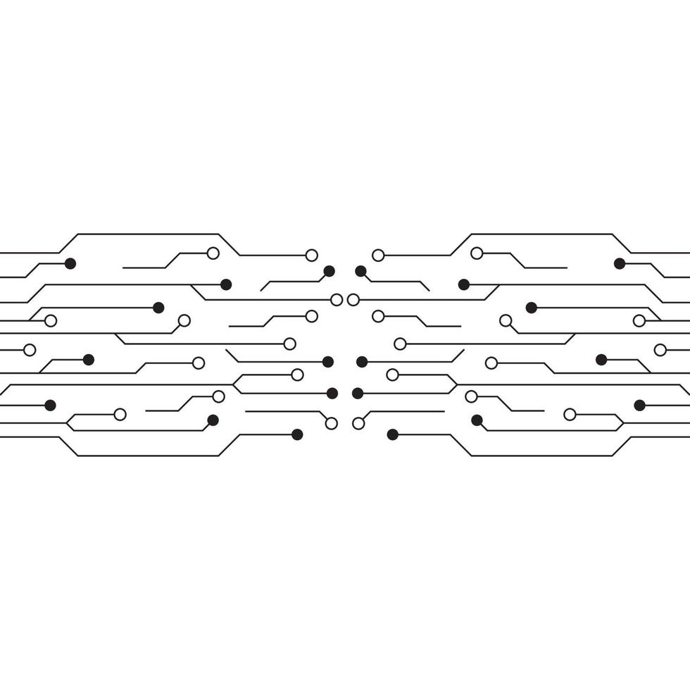 logo de symbole de vecteur de conception d'illustration de circuit