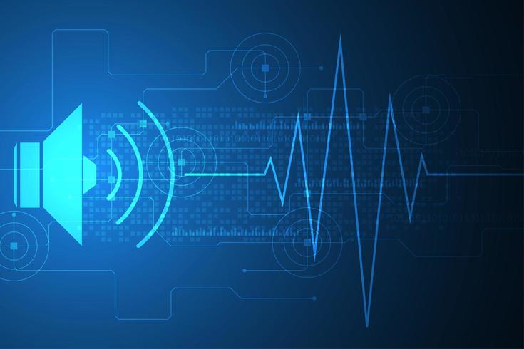 Volume abstrait et notion d&#39;onde sonore vecteur