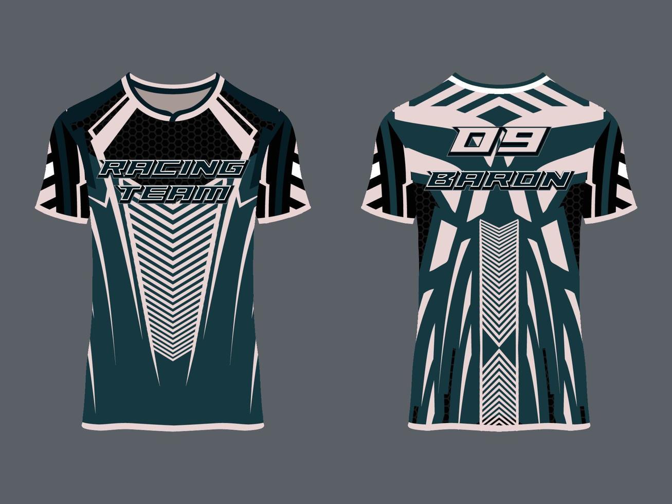 porter un design sportif, un maillot de course pour l'uniforme du club vecteur