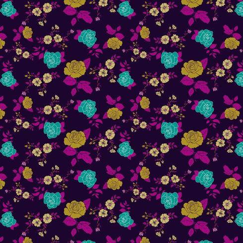 motif floral lumineux vecteur