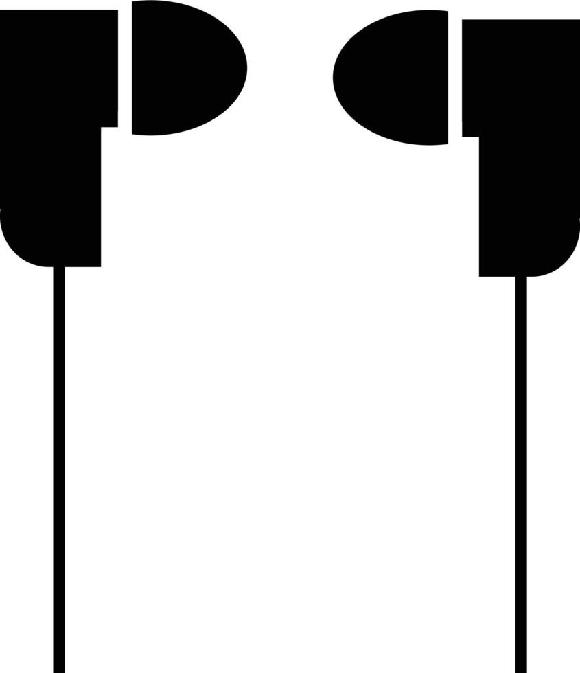 icône des écouteurs. symbole des écouteurs du casque. vecteur
