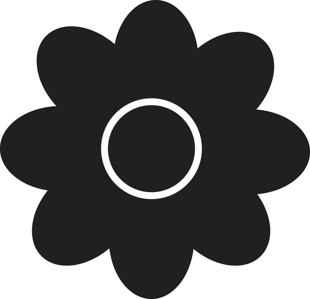 icône de fleur. signe de fleur. style plat. vecteur