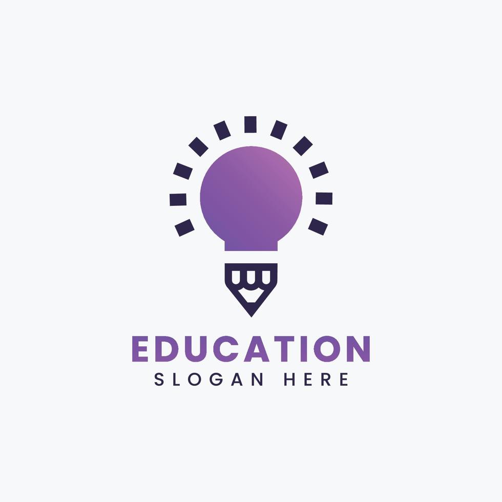 création de logo éducatif moderne abstrait, création de logo d'éducation dégradé coloré vecteur