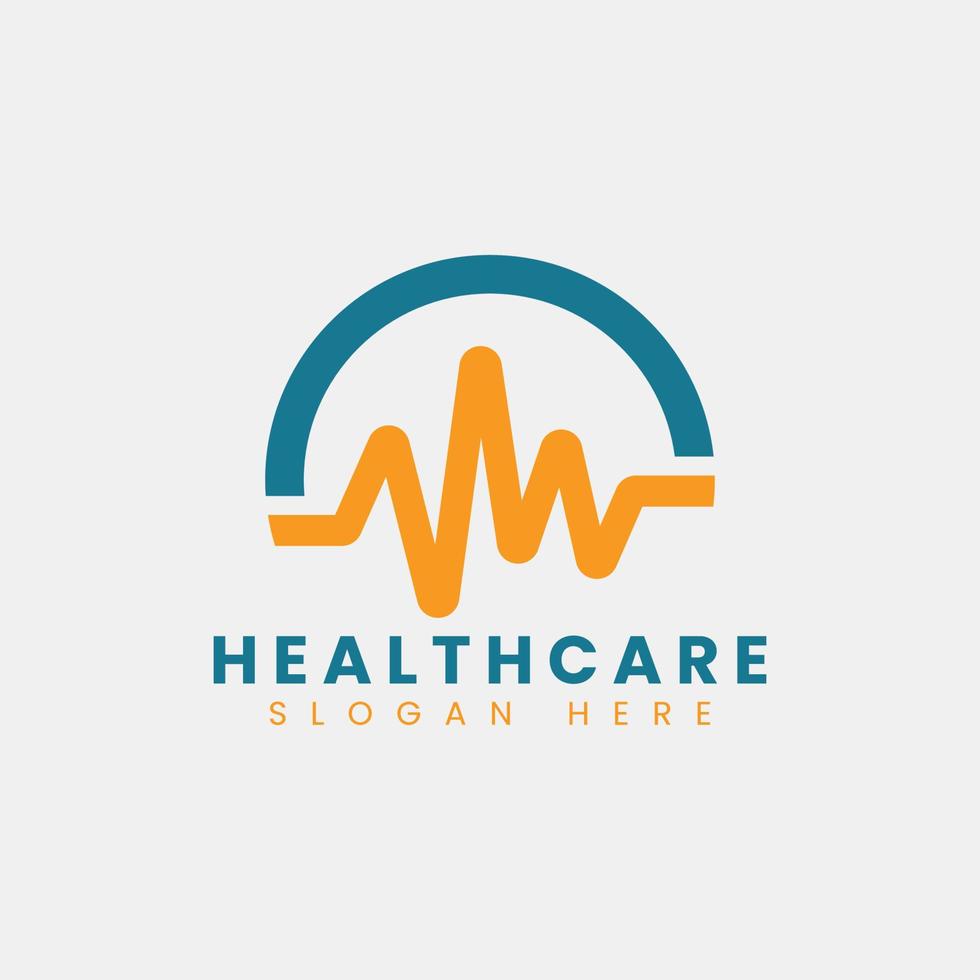 création de logo d'hôpital de clinique moderne abstrait créatif, création de logo de clinique à gradient coloré vecteur