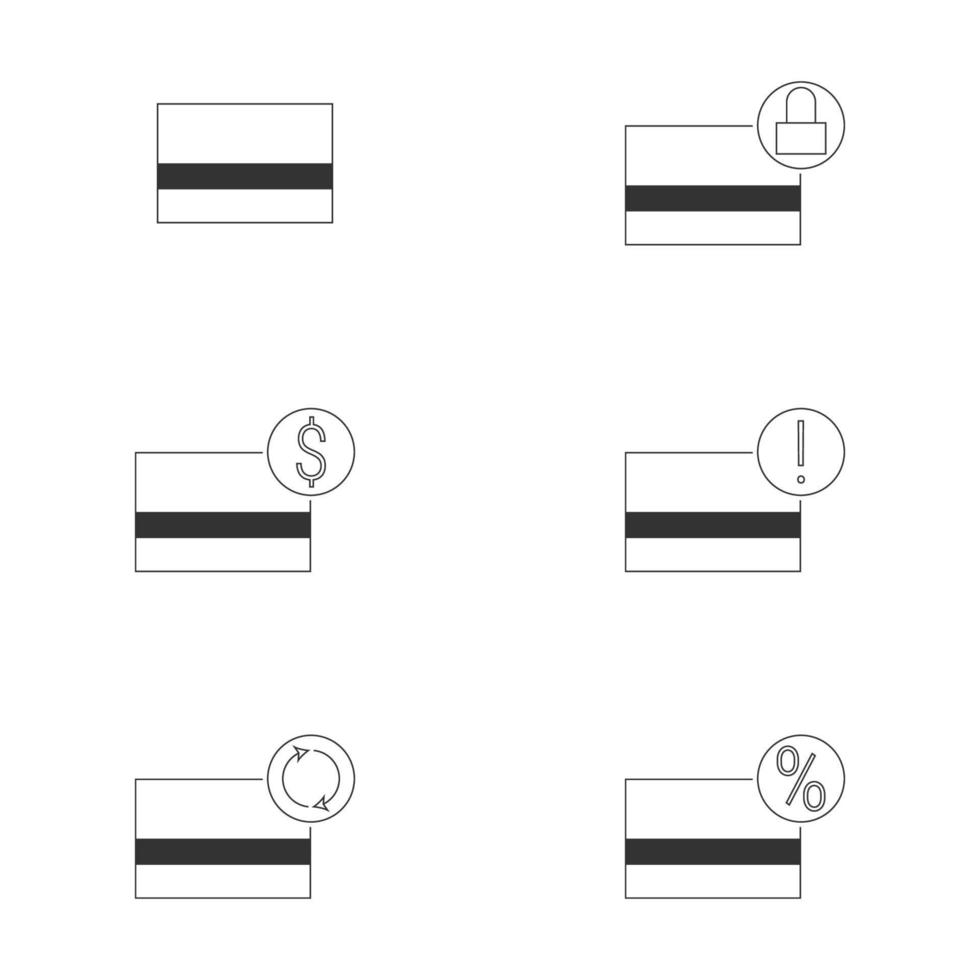 illustration vectorielle sur le thème carte bancaire vecteur