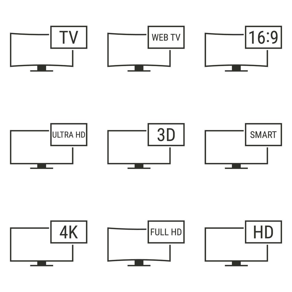 illustration vectorielle sur le thème de la télévision vecteur