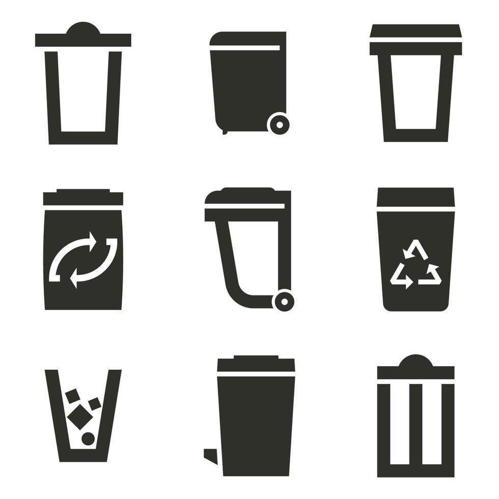 illustration vectorielle sur le thème panier, ordures vecteur