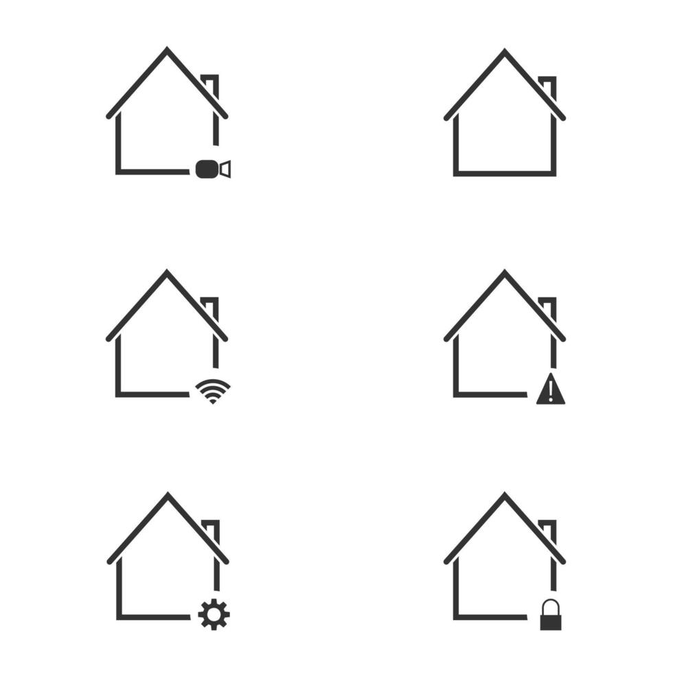 illustration vectorielle sur le thème maison intelligente vecteur