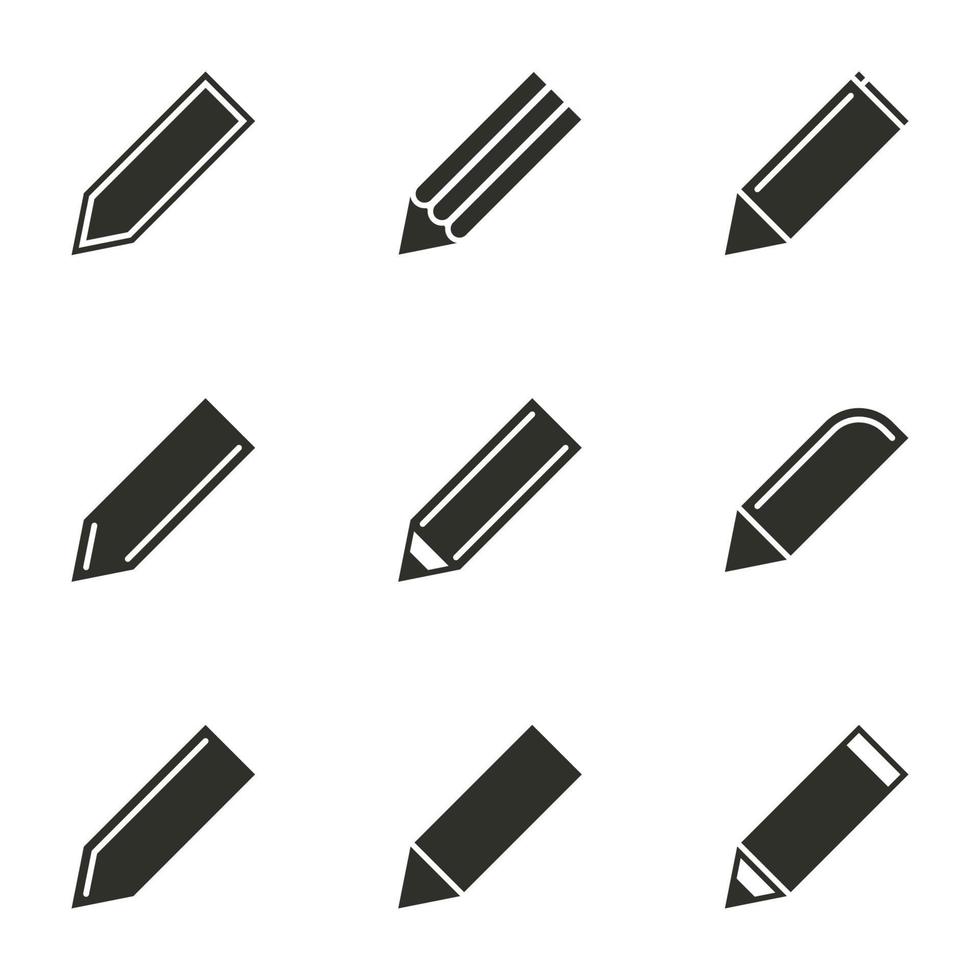 illustration vectorielle sur le thème crayon vecteur