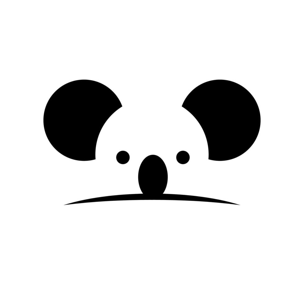 conception d'icône de koala vecteur