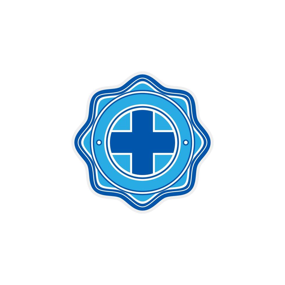 modèle de logo de santé, d'hôpital ou médical vecteur